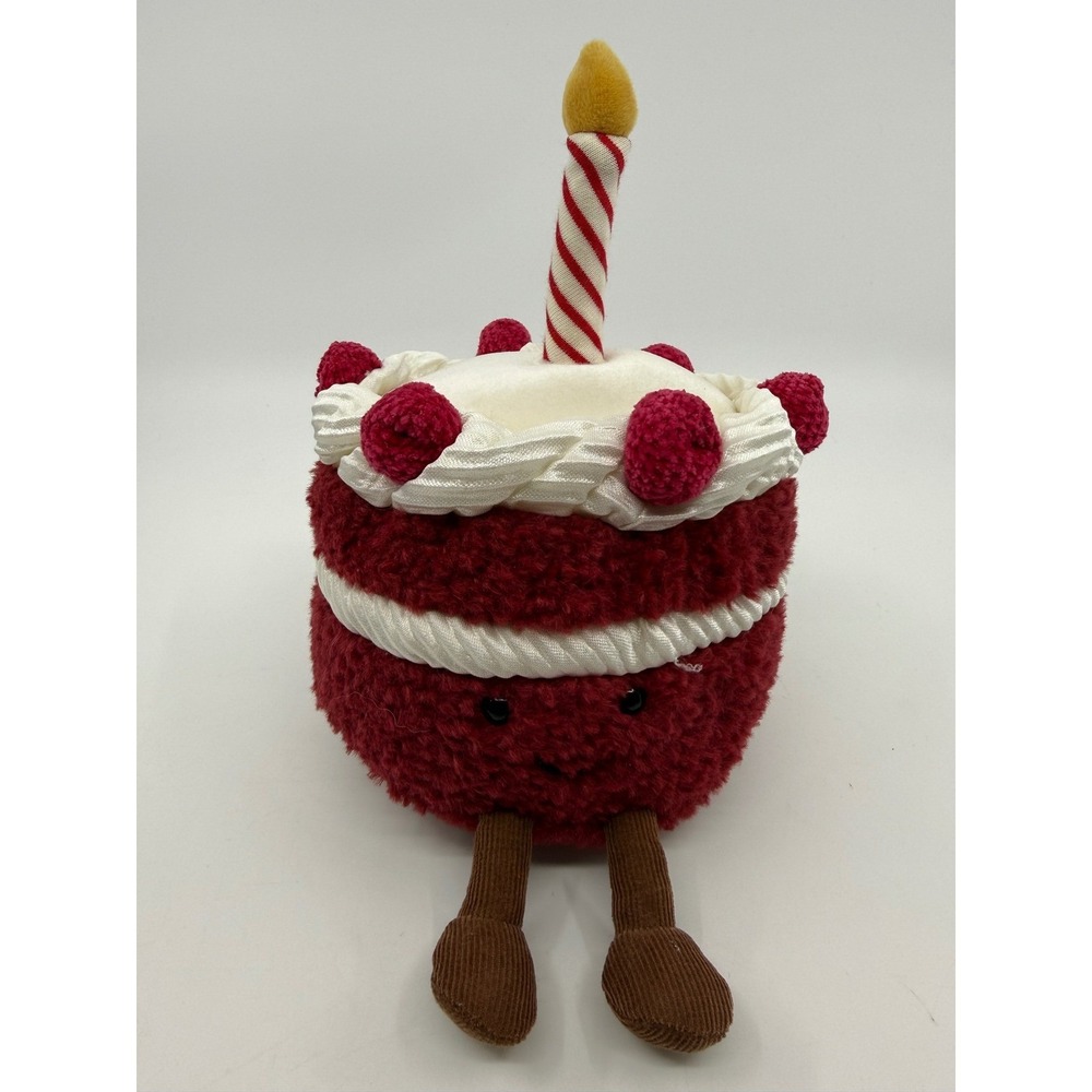 Jellycat Amuseable Cheri Cake Red Velvet Birthday Plush A2RVC New With Tags
